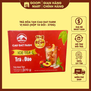 Trà hòa tan cau dat farm vị đào / vị chanh