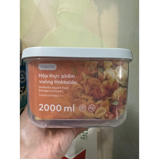 hộp đựng thực phẩm vuông Hokkaido INOCHI 2000ml