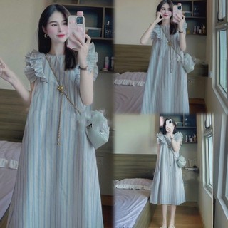 [ Xả Kho ] Váy kẻ Sọc Cánh Tiên Lẻ Size M dưới 55kg