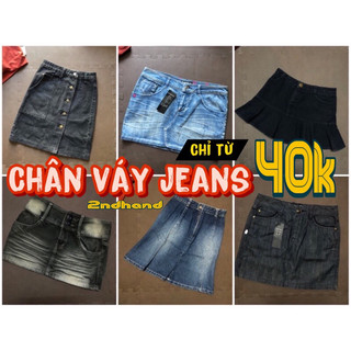[Hàng 2ndhand] CHÂN VÁY JEANS/ VÁY BÒ NHIỀU KIỂU ĐẸP TUYỂN CHỌN