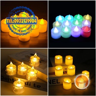 Hộp 24 nến điện tử tealight cao cấp [LẮP SẴN PIN]