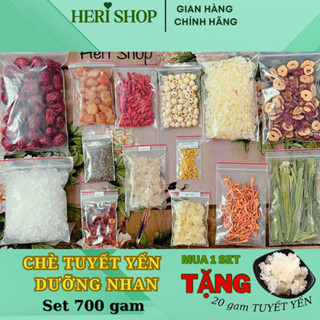 SET 700g Chè Dưỡng Nhan Tuyết Yến - 14vị- Nấu 45-50 chén chè - Heri Shop 0106