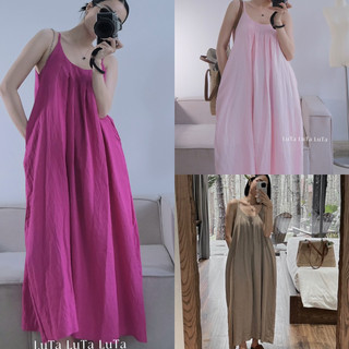 Váy xêp li cổ rút dây lưng
