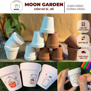 [Giá sỉ] Chậu đất nung Bát Tràng 7x7 cm - Chậu trồng cây, sen đá, xương rồng