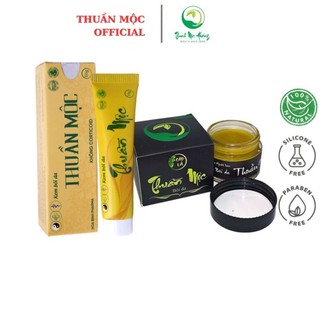 Combo kem bôi da thuần mộc 16gr + cao lá thuần mộc 150gr tái tạo da liền sẹo