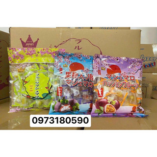 Kẹo dẻo bóc vỏ vị xoài, chanh dây, măng cụt gói 300gr