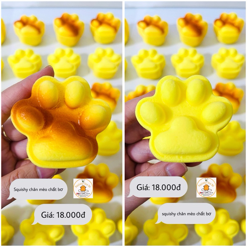 Đồ chơi squishy chân mèo chất bơ mềm và thơm