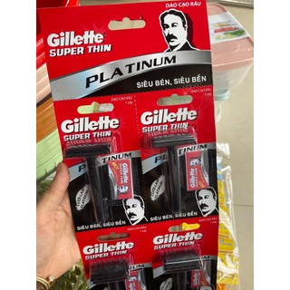 Dao cạo râu Super Thin lưỡi Platinum sắc bén