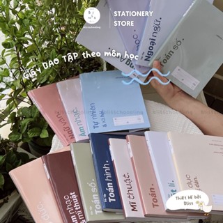 [COMBO] Giấy Bao Tập, Bao Vở Theo Môn Học SimPLE, Pastel, Minimalism | 6th Edition | By Bliss