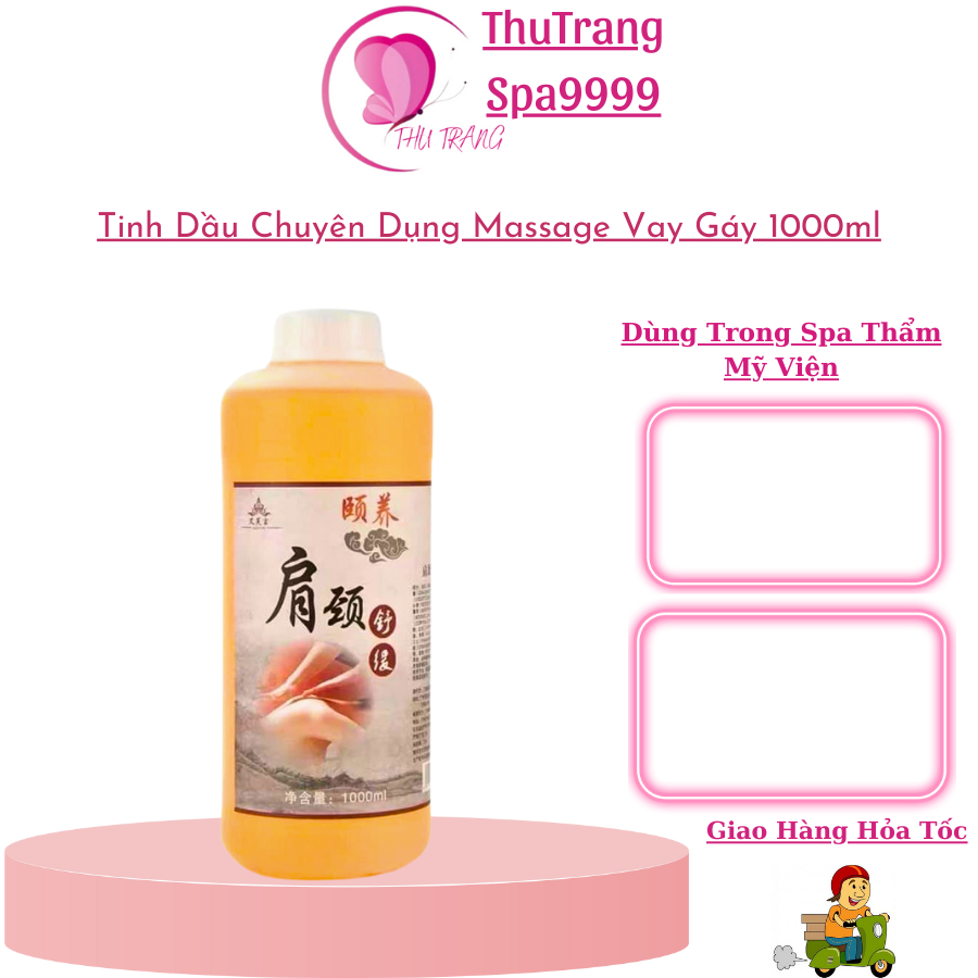 Tinh Dầu Ngải Cứu Già Massage 1000ml | Dầu Vai Gáy Massage Thư Giãn Body Dưỡng Sinh