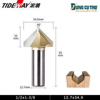 (CHÍNH HÃNG) MŨI SOI MỘNG MÒI VÁT 90 ĐỘ TIDEWAY - AC0301