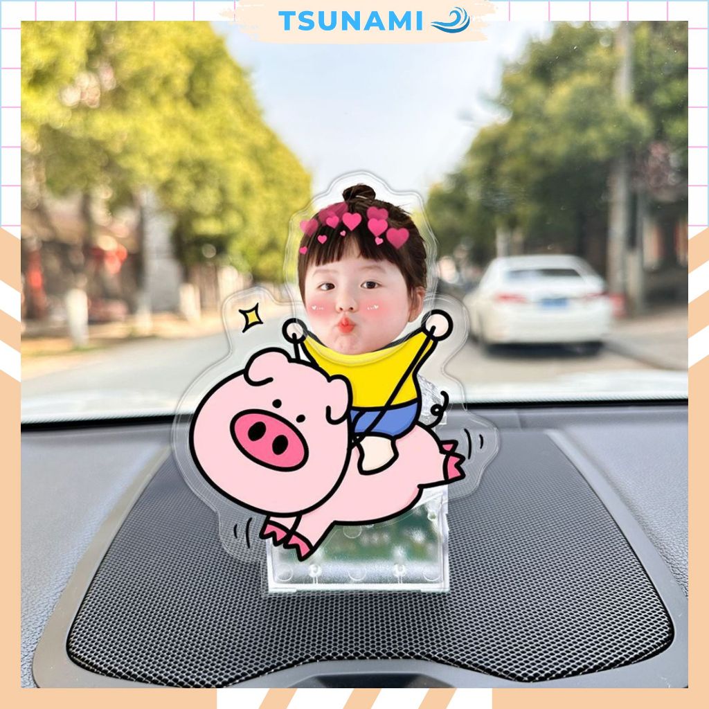 Standee Lắc Đầu Ghép Mặt Chibi Siêu Cute Lắc Lư Ghép Mặt In Theo Yêu Cầu Quà Tặng Người Thân Bạn Bè