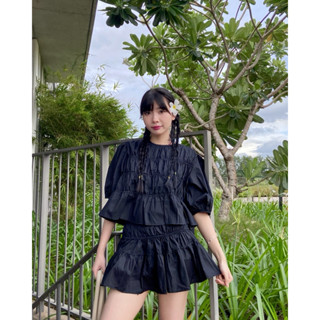 Julia Set - Set babydoll nhún bèo