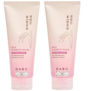 Combo 2 sữa rửa mặt gạo trắng da Dabo Ferment Foam 180ml/ Hộp Hàn quốc- Hàng chính hãng