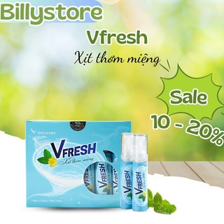 Xịt thơm miệng Vfresh hương bạc hà the mát 1 hộp 6 chai