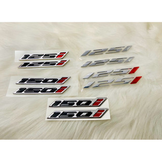 Cặp tem logo nổi số 125i - 150i click 125 150, vario 125 150 2016 2017 2018 2019 2020