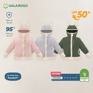 Ualarogo - Áo chống nắng Ualarogo vải mềm mát cho bé trai/bé gái