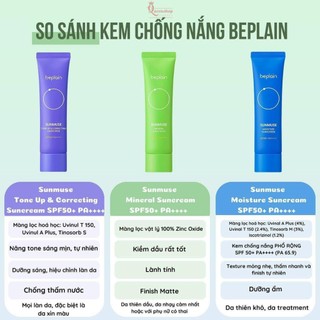 Kem chống nắng BEPLAIN 50ml