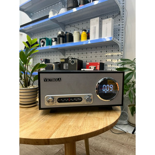Loa bluetooth cổ điển chính hãng victrola - bluetooth , đài fm , đồng hồ
