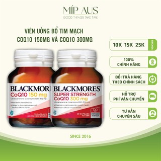 Viên uống bổ tim, hỗ trợ tim mạch và điều hòa huyết áp - coq10 blackmores 300mg và 150mg - 30 viên