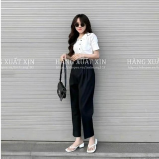 Quần baggy ZR hàng xuất dư xịn vải linen mềm mát