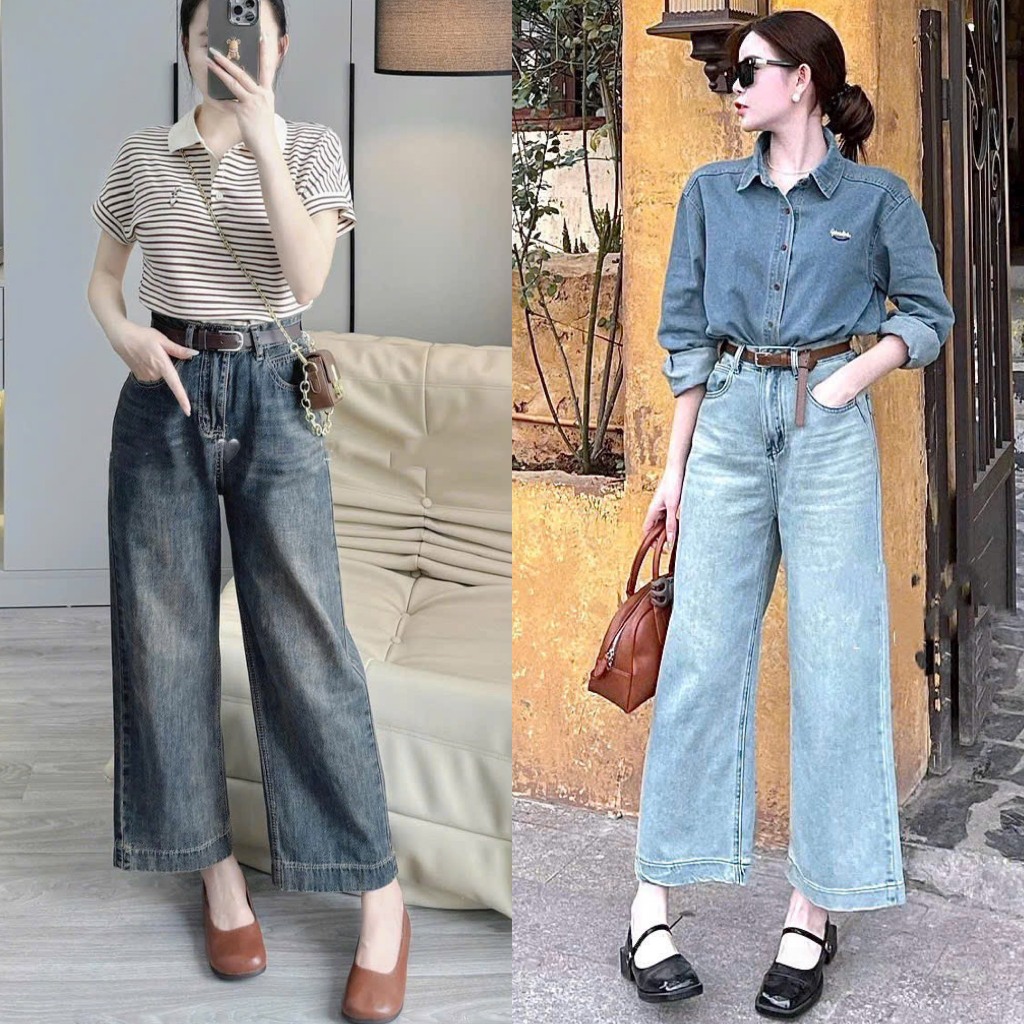 (NẤM LÙN) QUẦN SUÔNG LỞ TRƠN LAI GẤP DÀNH CHO NẤM LUN M50 CẠP CAO KIM HÂU BOUTIQUE