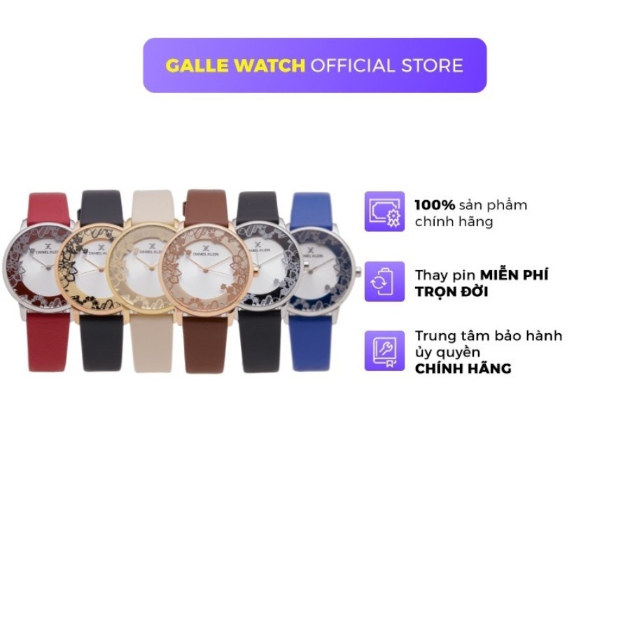 Đồng hồ nữ Daniel Klein Watch DK.1.12552 máy pin, kính cứng chống xước, chống nước, dây thép đeo tay