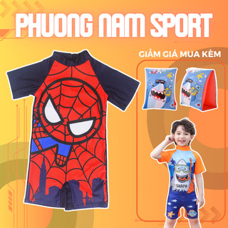 Đồ bơi bé trai siêu nhân nhện CHIPI đáng yêu cho bé từ 1 tuổi đến size đại