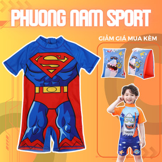 Đồ bơi bé trai họa tiết SUPERMAN đáng yêu cho bé từ 1 tuổi đến size đại