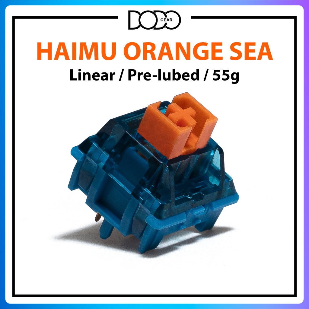 Switch Haimu Orange Sea 5PIN Linear 55g công tắc bàn phím Switch Haimu Orange Sea DoDo Gear