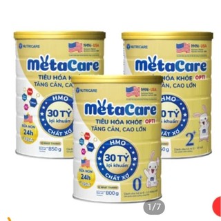 2 hộp sữa metacare grow 900g