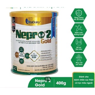  Sữa Nepro 2 Gold 400 dinh dưỡng cho người bệnh thận lọc máu ngoài thận và tiểu đường 