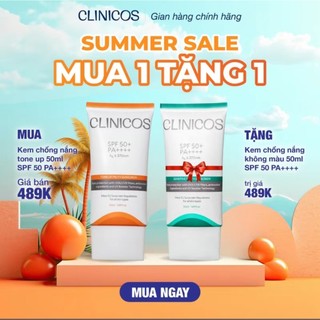 KEM CHỐNG NẮNG CLINICOS ( KM 1 tặng 1 50ml )