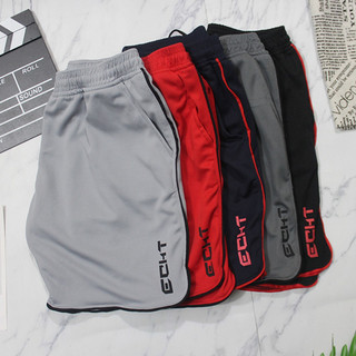 Quần đùi Nam ( 1 Quần) - Thể thao tập gym ECHT - Chất liệu vải mè poly nhập khẩu, logo in, 2 túi 2 bên hông
