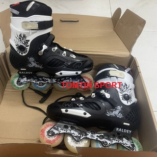 Giày trượt patin người lớn lẻ size giá rẻ bánh cao su trượt mượt và êm - Tomtin Sport