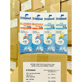 Xịt mũi cá heo Sterimar 100ml Pháp (cam, vàng)