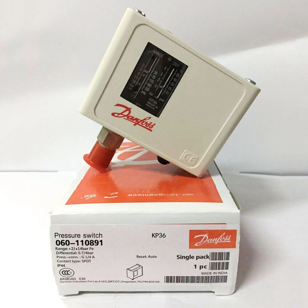 Công Tắc Áp Suất KP36 Danfoss ren 13mm chỉnh áp xuất nước và khí