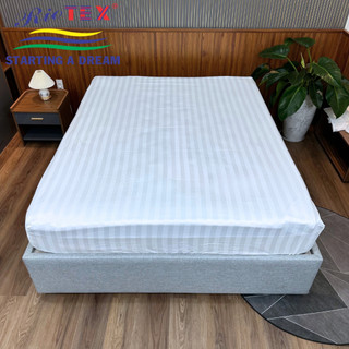 Ga Cotton Trắng Sọc Riotex Khách Sạn Cao Cấp