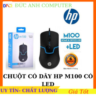 Chuột hp m100 có đèn led- full box- hàng chính hãng - bh 12 tháng