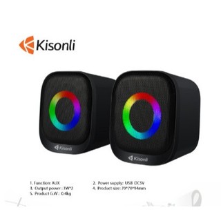 Loa máy tính 2.0 kisonli a-909/ x3/ x7/ x11 loa vi tính laptop pc nghe nhạc âm thanh hay có dây