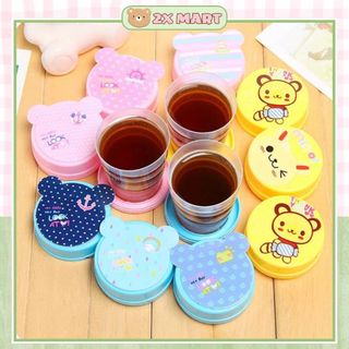 Cốc nhựa gấp gọn du lịch hoạt hình Tiện Dụng Dễ Dàng Mang Đi Chất Liệu Nhựa An Toàn - 2X MART