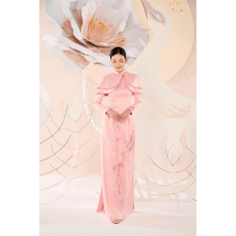 ✨ ÁO DÀI CƯỚI CÔ DÂU 2 IN 1 KÈM ÁO CHOÀNG KẾT HOA LAN HỒ ĐIỆP PHA LÊ ✨ HÌNH THẬT ✔ VỀ ĐỦ SML