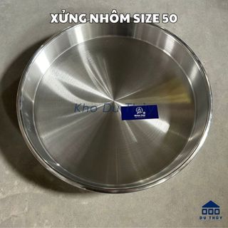 Xửng Nhôm Cao Star Đường Kính 50cm, Xửng Nhôm Tròn, Khay Nhôm Tròn Hàng Đẹp Loại 1 - Gia Dụng Du Thủy