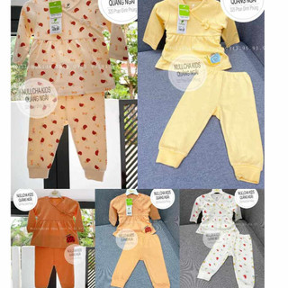 [Lullaby/Chính Hãng]Bộ quần áo bé gái chữ A cổ tim Lullaby chất nỉ cho bé gái