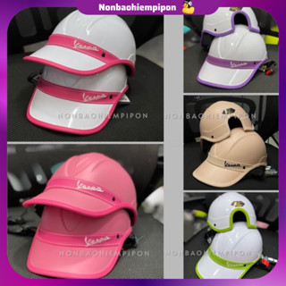 Nón bảo hiểm lưỡi trai Vespa cao cấp, Mũ bảo hiểm nón kết cá tính và sang trọng dành cho cả nam và nữ