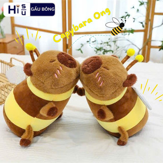 Gấu Bông Capybara Ong Capybara Con Ong Đáng Yêu Gấu Bông Con Ong Capybara Cao Cấp Chất Liệu Vải Lông Miniso