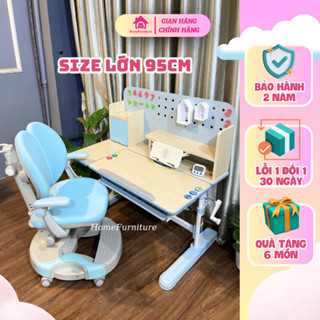 Bàn học thông minh A17 Chống cận chống gù kích thước 60*95cm nhiều tiện ích như giá tủ để sách tặng quà HomeFurniture