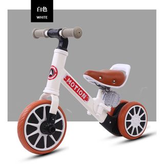 Xe đạp 3 bánh,xe chòi chân thằng bằng khung thép yên da cho bé từ 1-3 tuổi