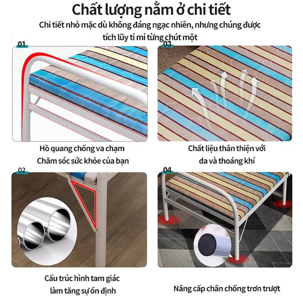 ALVIN Giường gấp gọn người nằm giường gấp gọn thông minh giường xếp Văn phòngTải trọng 300kg | BigBuy360 - bigbuy360.vn