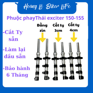  Phuộc phay exciter 150 155 cắt ty hạ phuộc sẵn 3cm,4cm,5cm    shop Đã làm lại Dầu và loxo sẵn  
